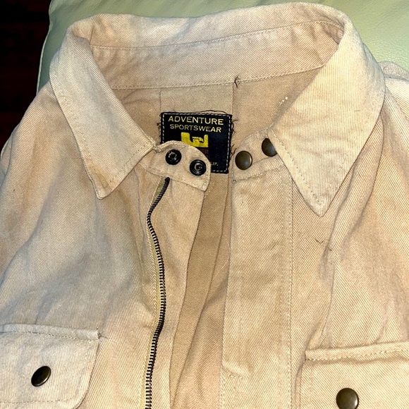 Vintage Men’s Adventure Sportswear Military field jacket. Khaki beige. Large - Picture 1 of 8